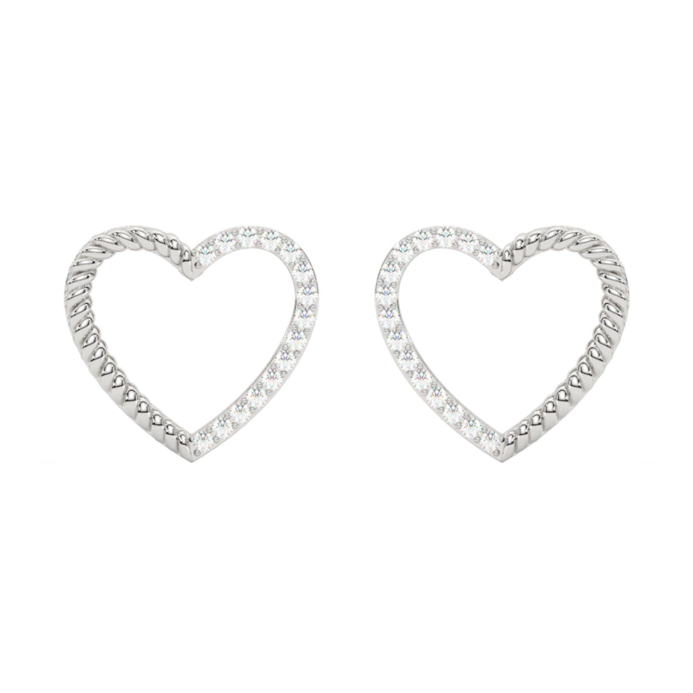 14Kt White Gold Diamond 1/20Ctw Earring