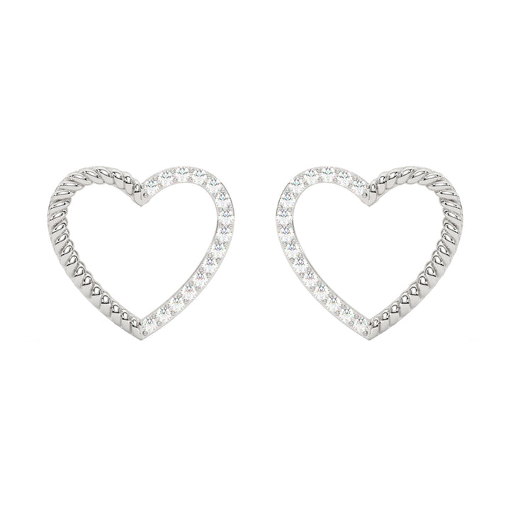 14Kt White Gold Diamond 1/20Ctw Earring