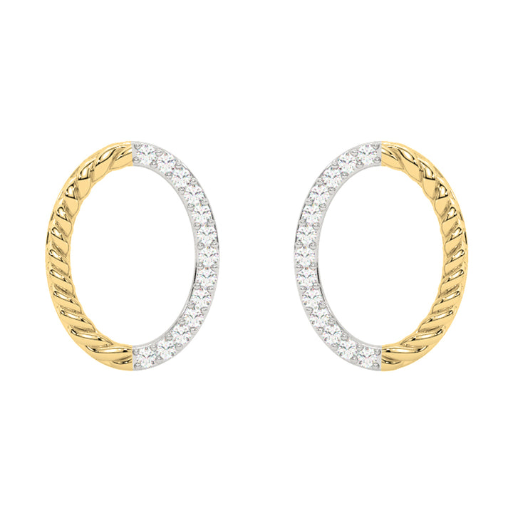 14Kt Yellow Gold Diamond 1/20Ctw Earring