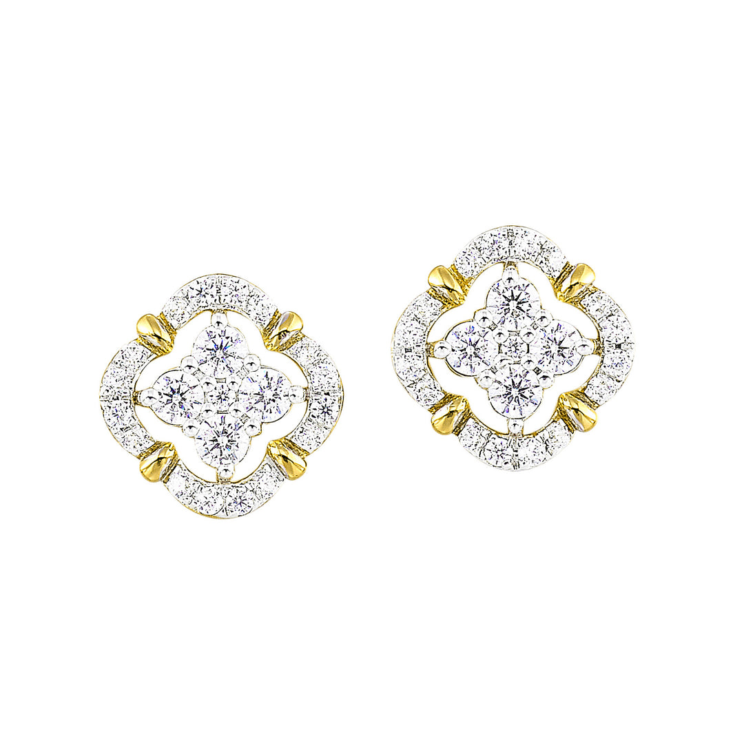 14Kt Yellow Gold Diamond 1/2Ctw Earring