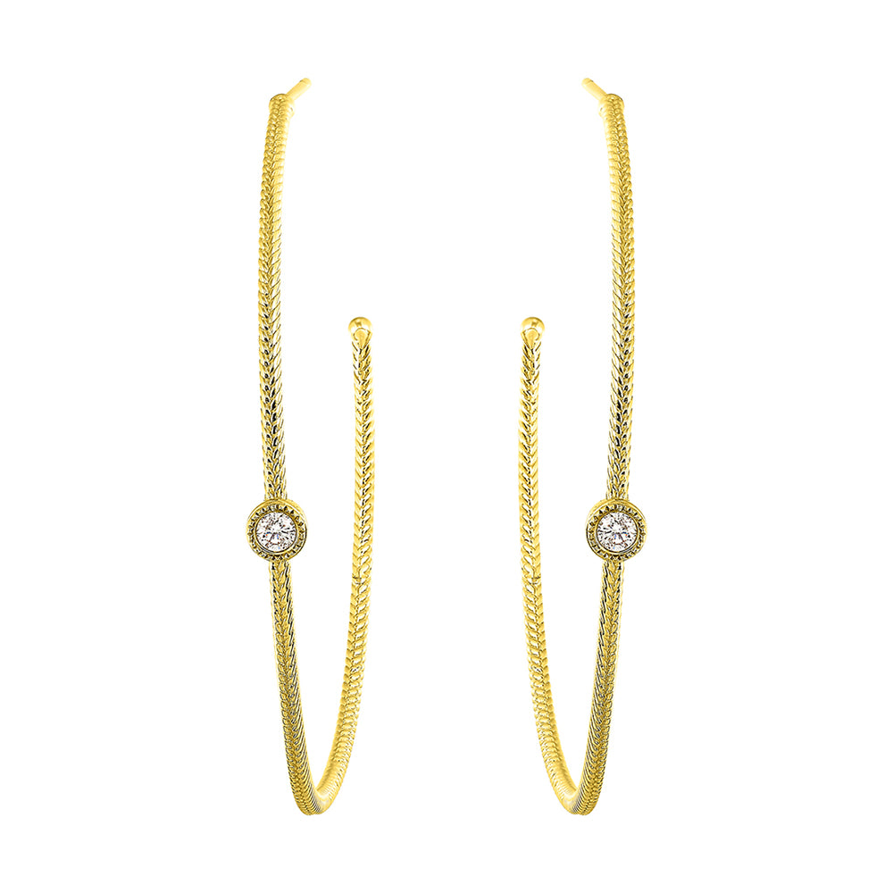 10Kt Yellow Gold Diamond 1/10Ctw Earring