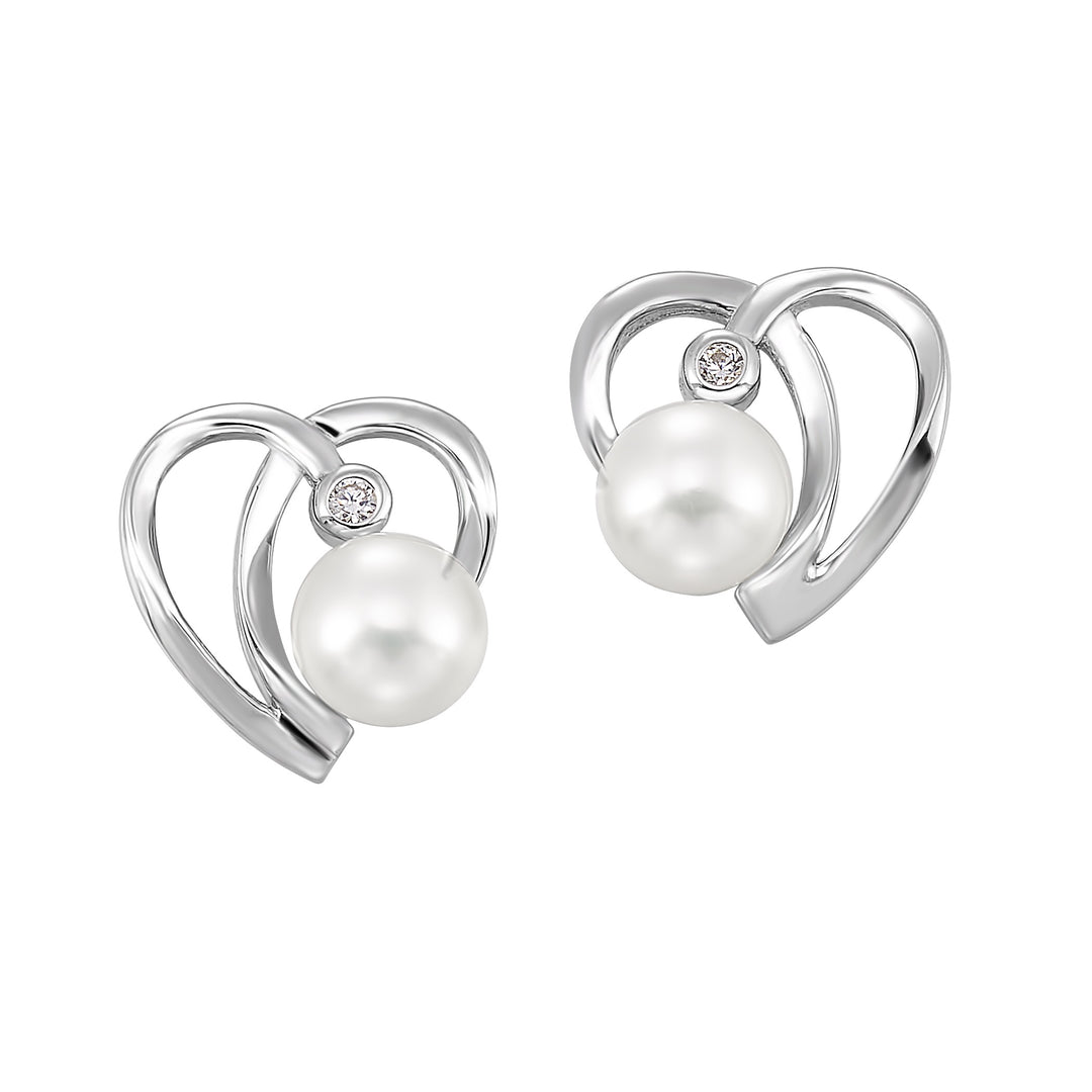 Silver Pearl Earring