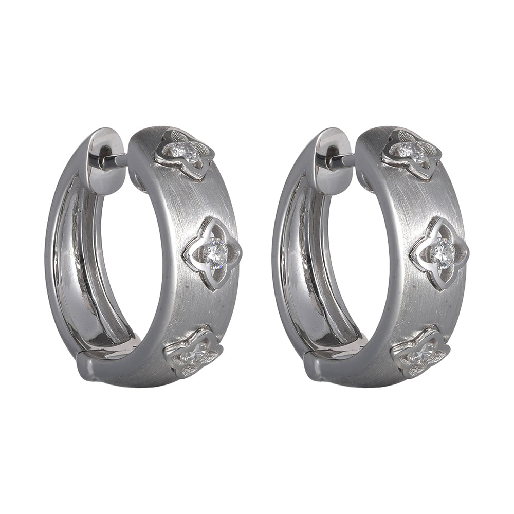 14Kt White Gold Diamond 1/7Ctw Earring