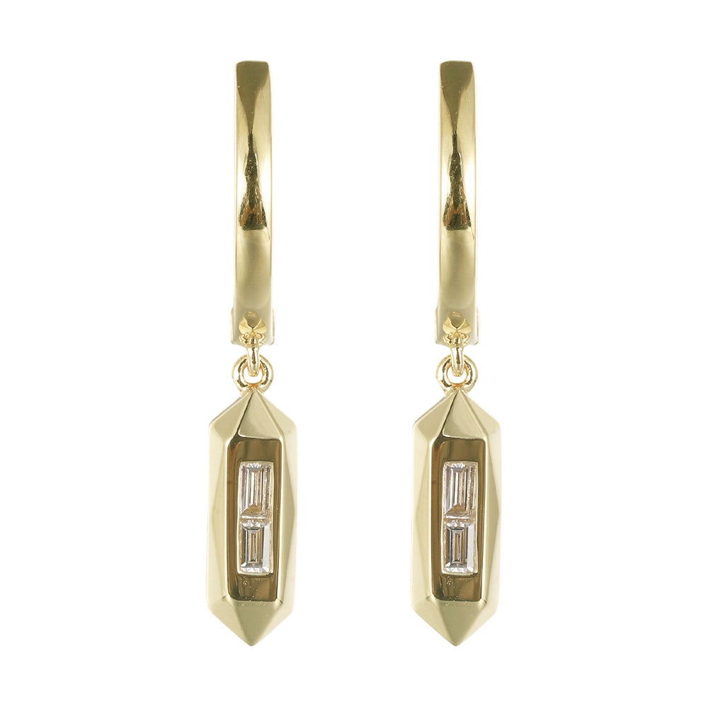 14Kt Yellow Gold Diamond 1/10Ctw Earring