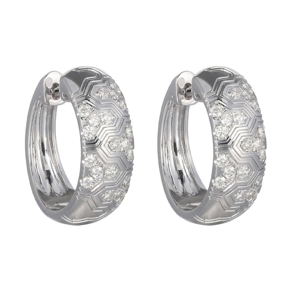 14Kt White Gold Diamond 1/3Ctw Earring