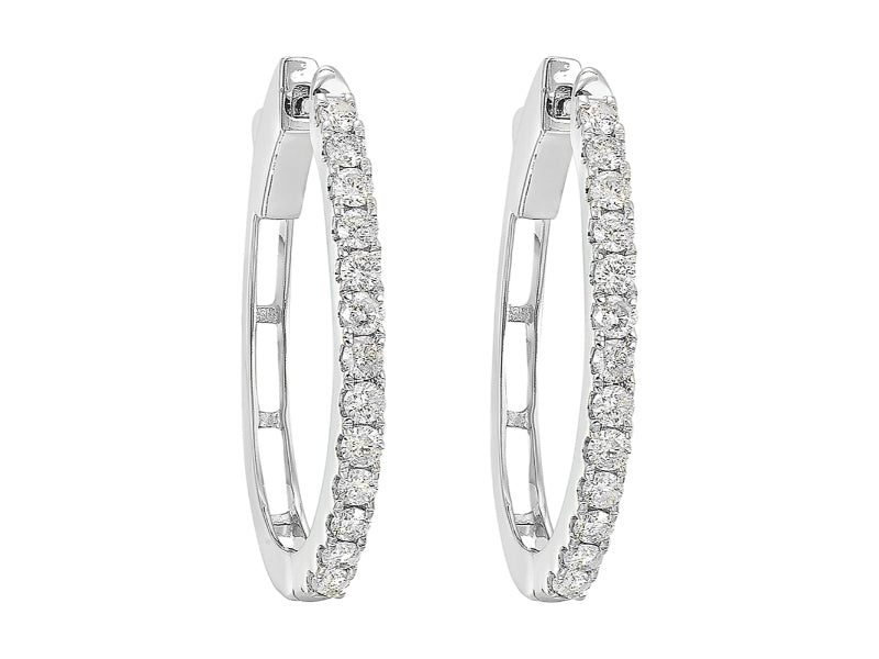 14Kt White Gold Diamond 1/4Ctw Earring