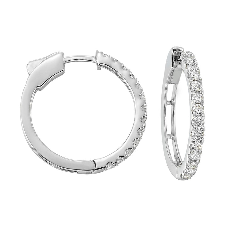 14Kt White Gold Diamond 1/2Ctw Earring