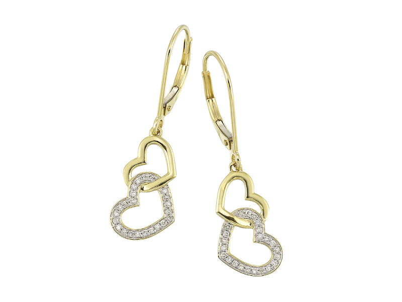 10Kt Yellow Gold Diamond 1/8Ctw Earring