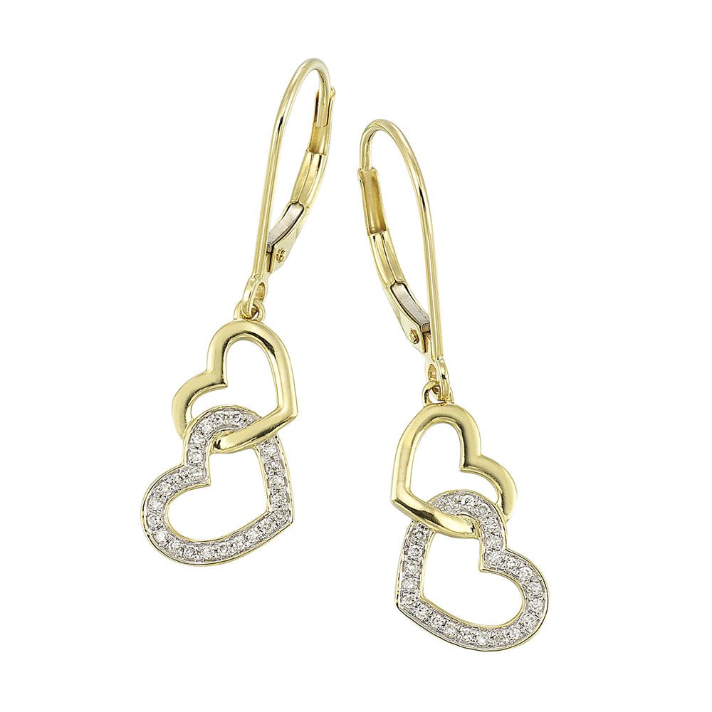 10Kt Yellow Gold Diamond 1/8Ctw Earring