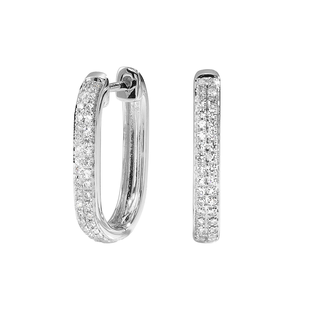 14Kt White Gold Diamond 1/7Ctw Earring