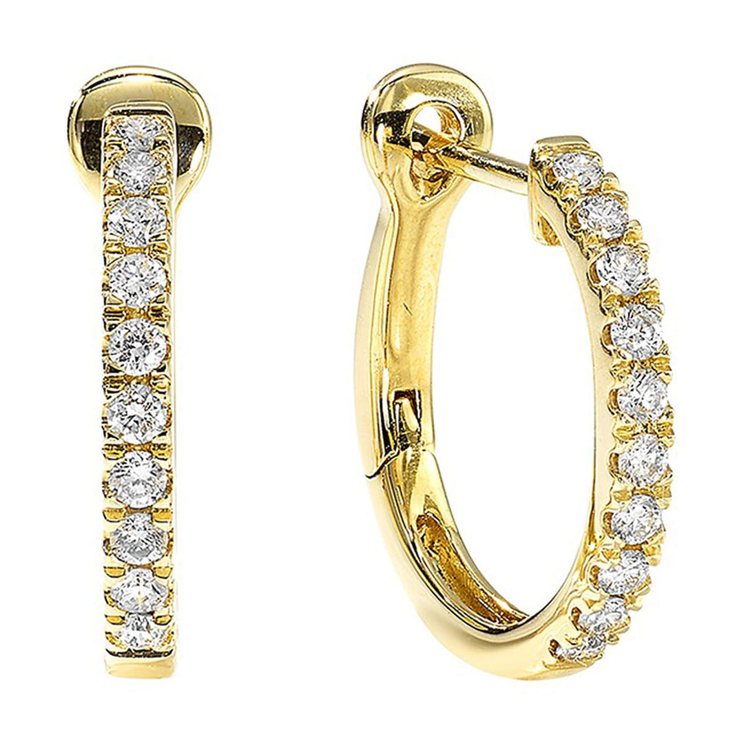 10Kt Yellow Gold Diamond 1/5Ctw Earring
