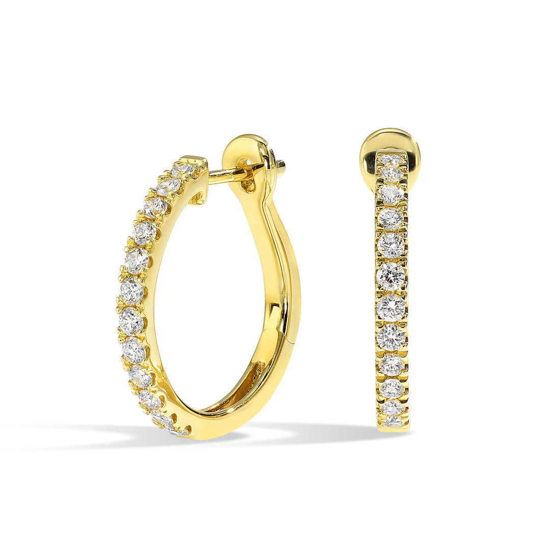 14Kt Yellow Gold Diamond 3/8Ctw Earring