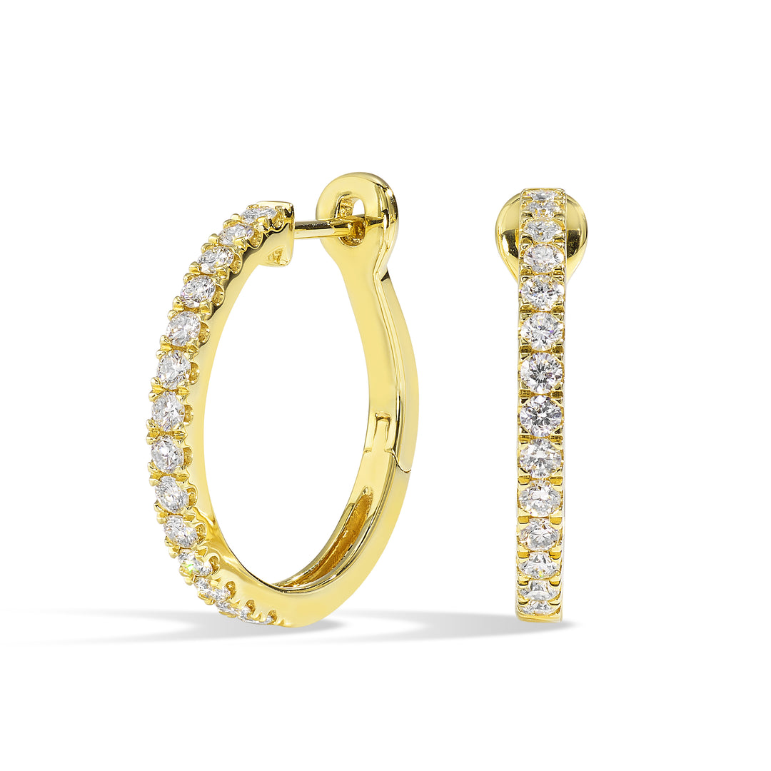 14Kt Yellow Gold Diamond 5/8Ctw Earring