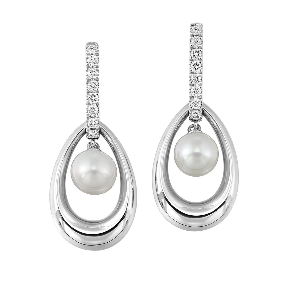 14Kt White Gold Diamond 1/5Ctw Earring