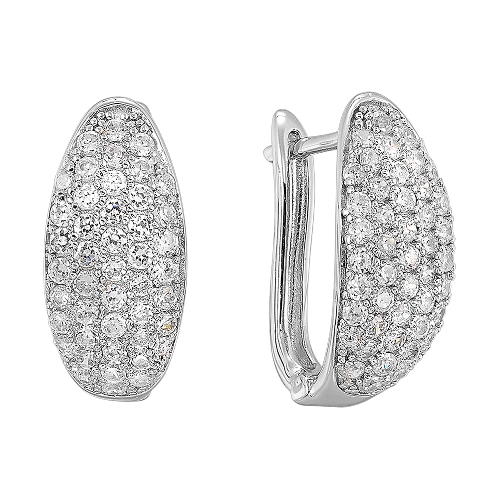 Silver White Earring