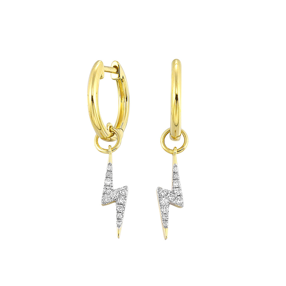 14Kt Yellow Gold Diamond 1/10Ctw Earring