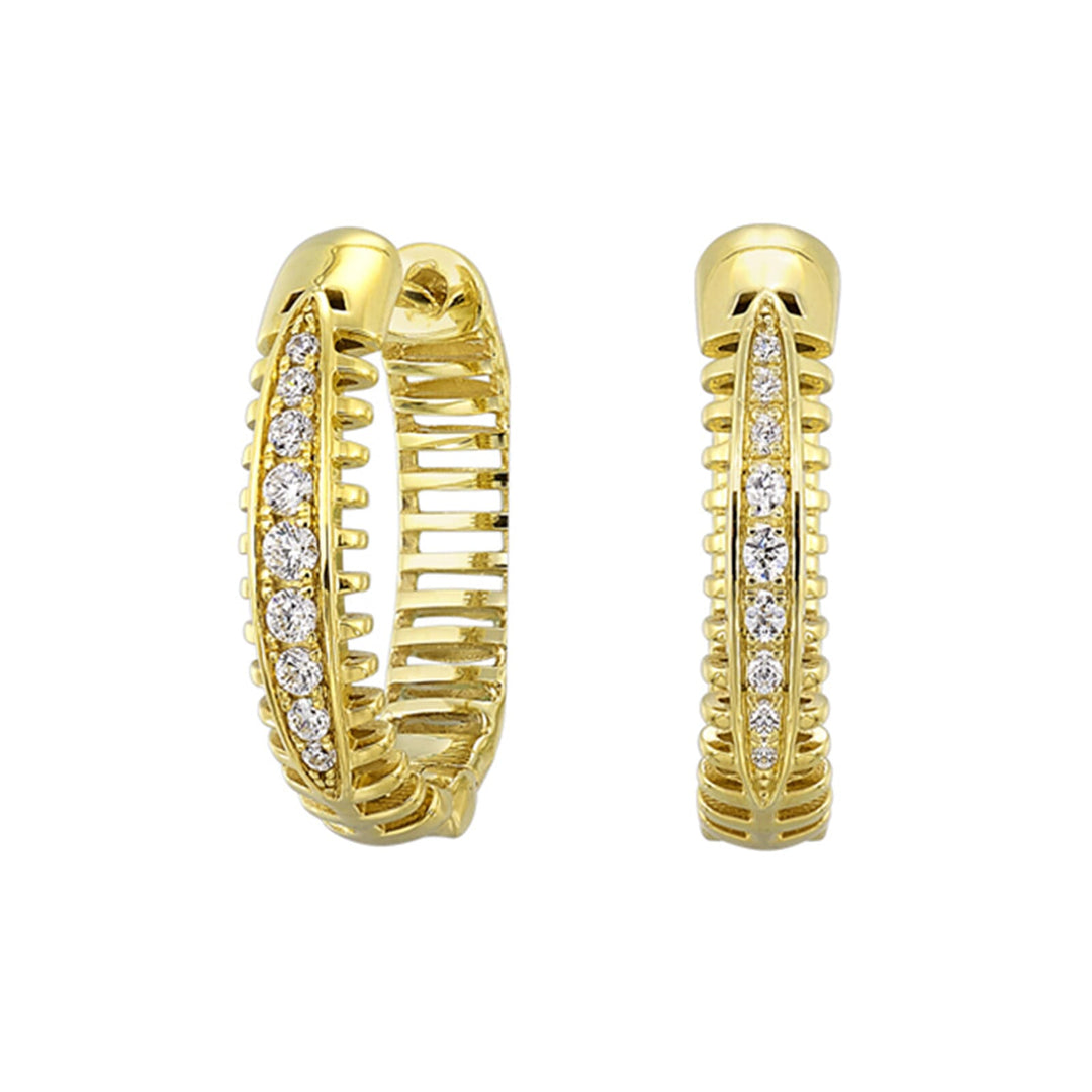 10Kt Yellow Gold Diamond 1/4Ctw Earring