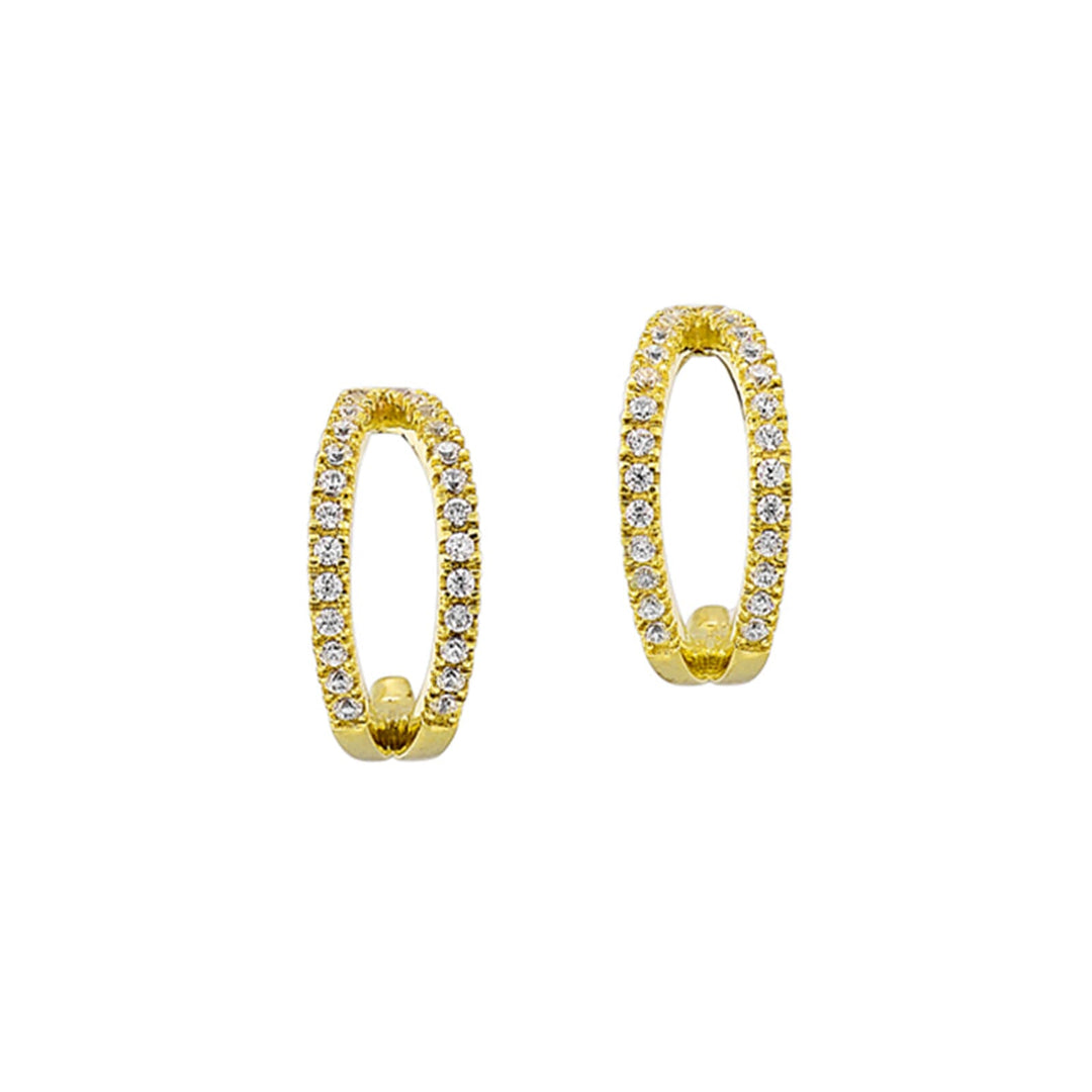 10Kt Yellow Gold Diamond 1/5Ctw Earring