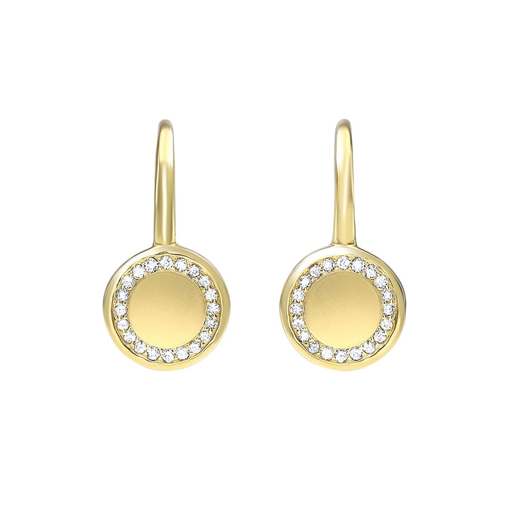 10Kt Yellow Gold Diamond 1/10Ctw Earring
