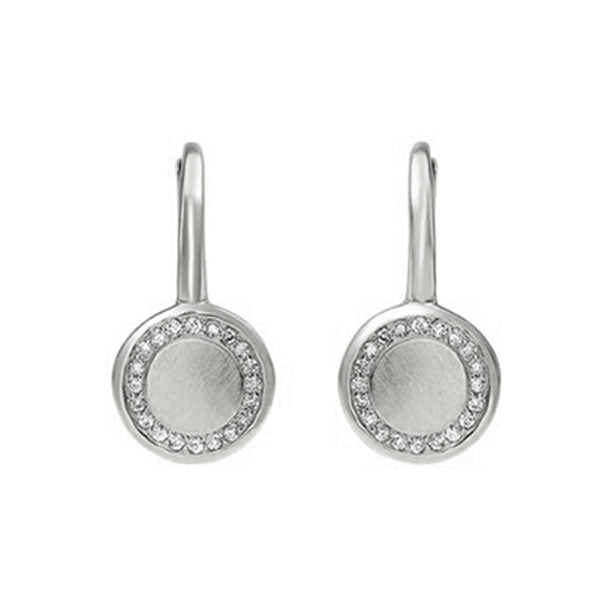 10Kt White Gold Diamond 1/10Ctw Earring