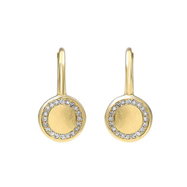 10Kt Yellow Gold Diamond 1/10Ctw Earring