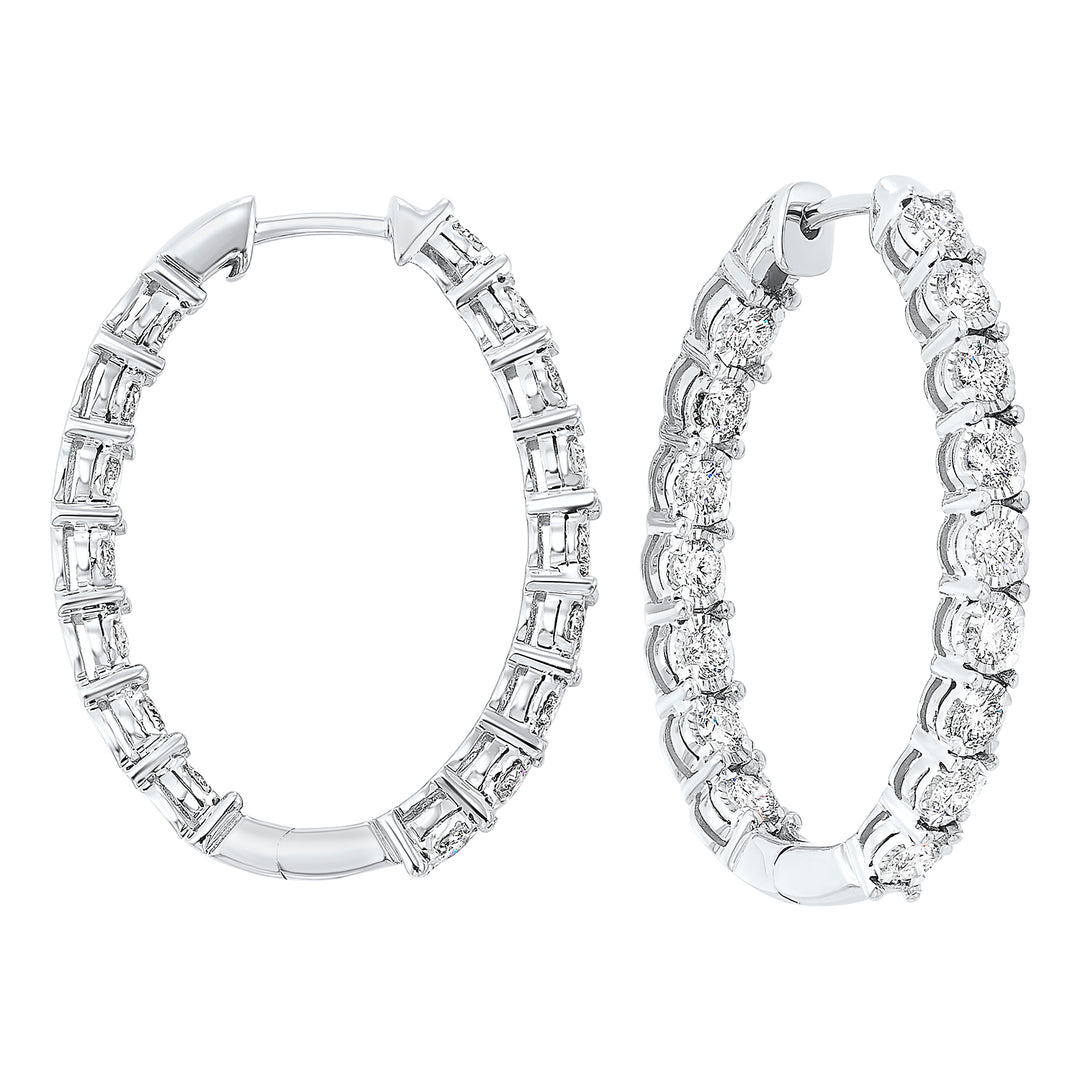 14Kt White Gold Diamond 2Ctw Earring