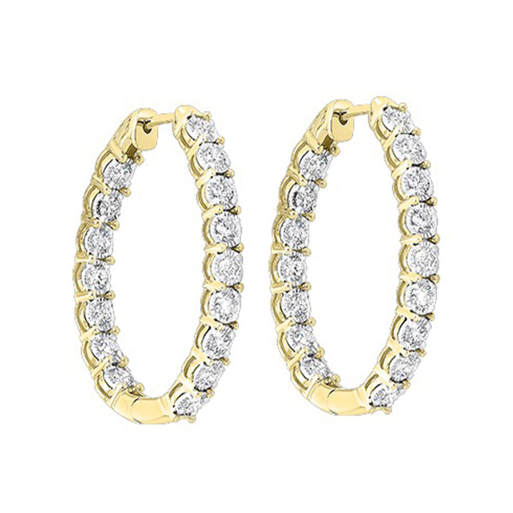 14Kt Yellow Gold Diamond 1/2Ctw Earring