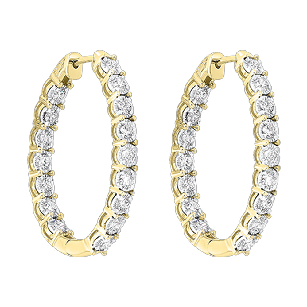 14Kt Yellow Gold Diamond 1/2Ctw Earring