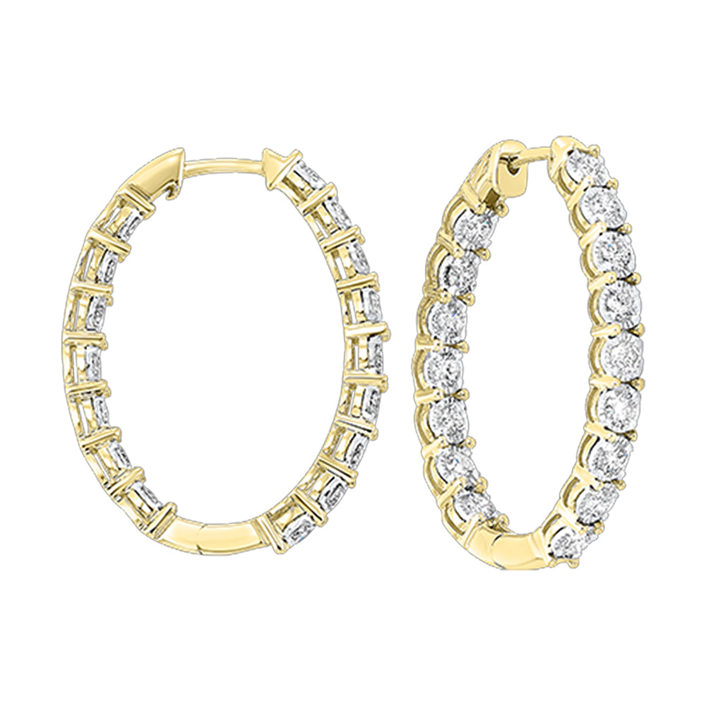 14Kt Yellow Gold Diamond 1/2Ctw Earring