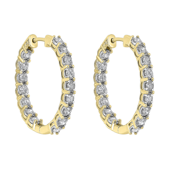14Kt Yellow Gold Diamond 1 7/8Ctw Earring