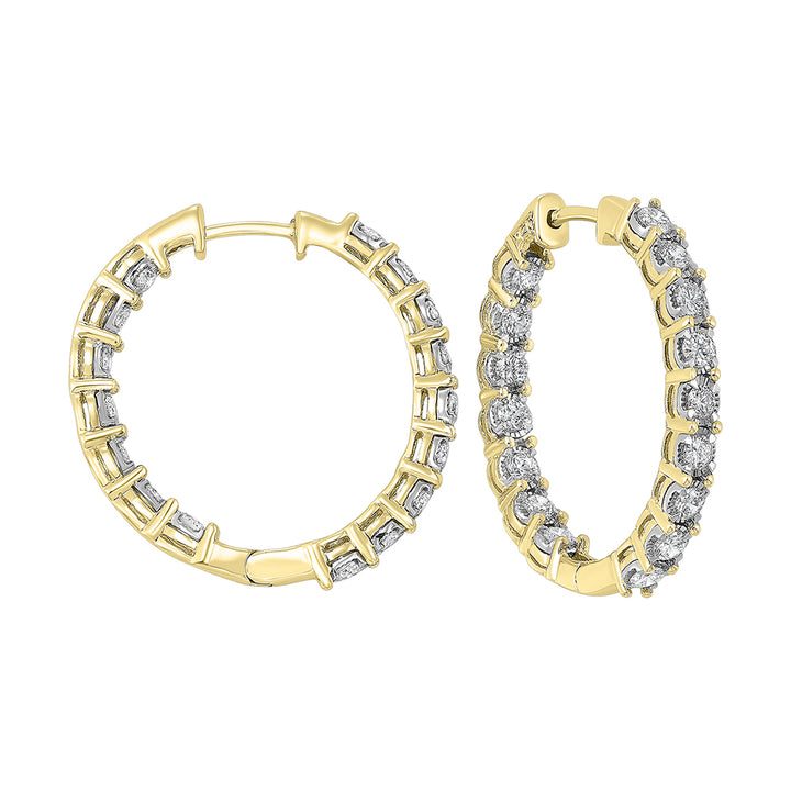 14Kt Yellow Gold Diamond 1 7/8Ctw Earring