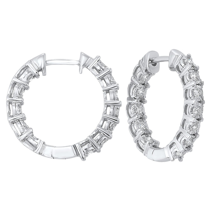 14Kt White Gold Diamond 1/2Ctw Earring