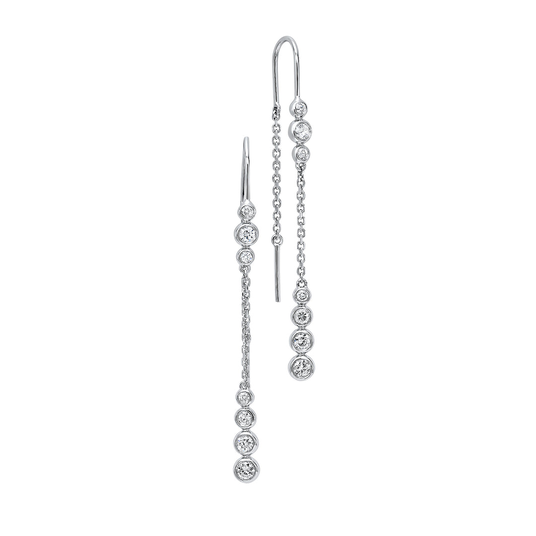 14Kt White Gold Diamond 1/2Ctw Earring