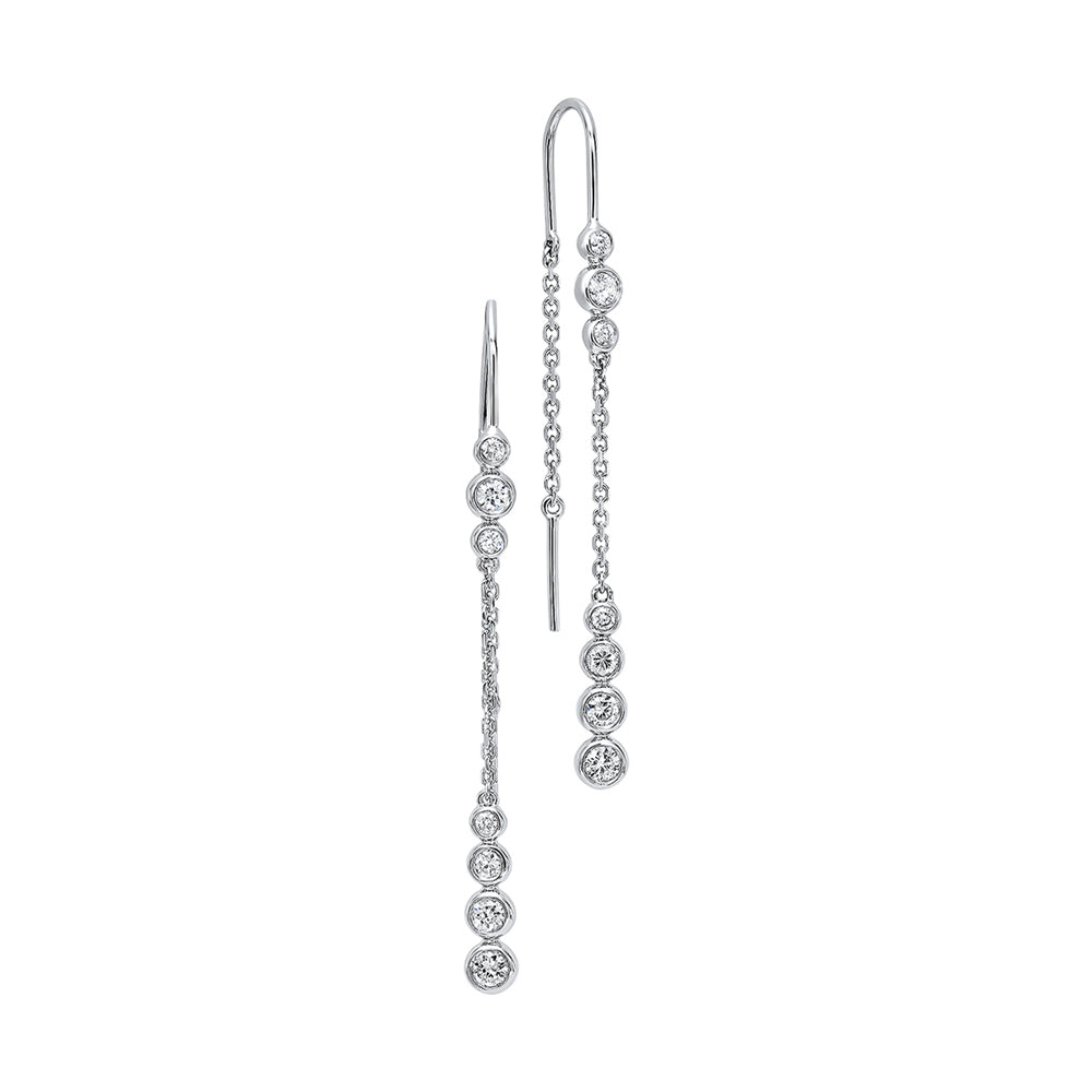 14Kt White Gold Diamond 1/2Ctw Earring