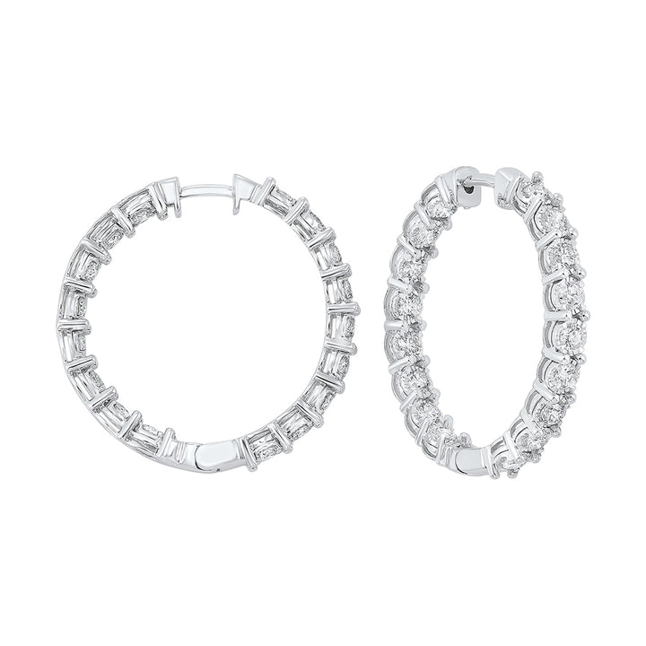 14Kt White Gold Diamond 3Ctw Earring