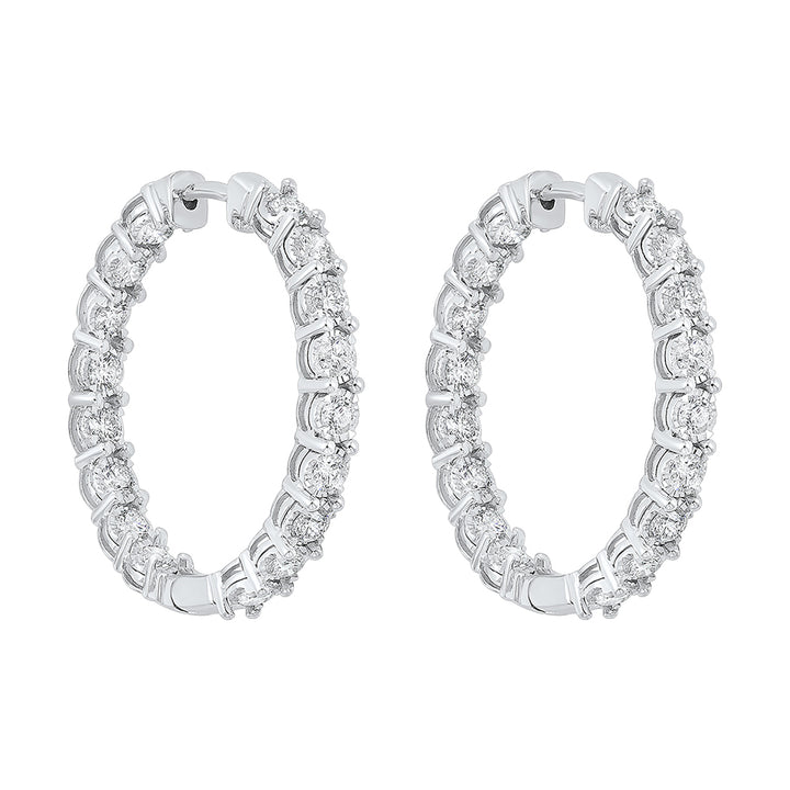 14Kt White Gold Diamond 3Ctw Earring