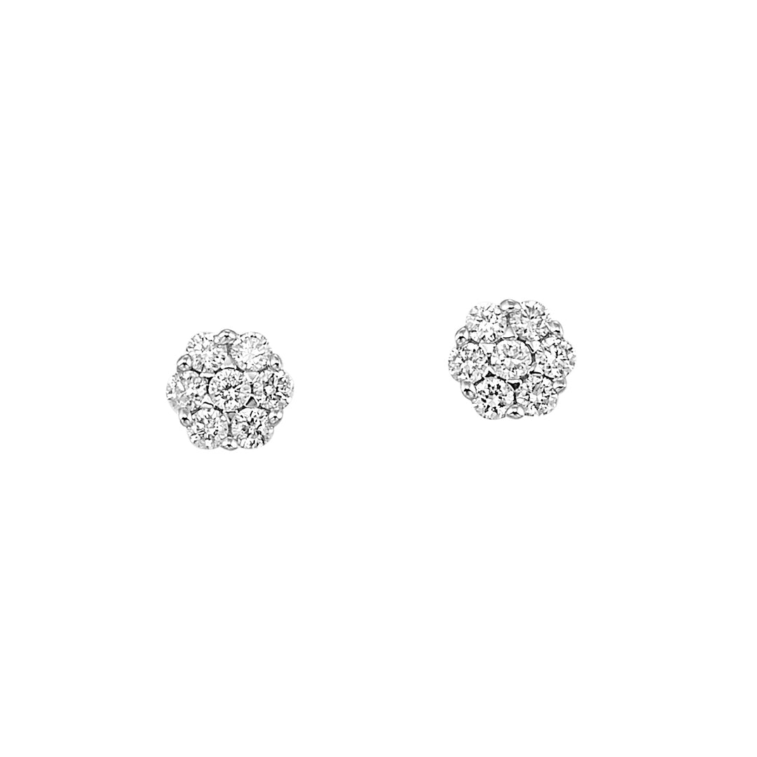 14Kt Yellow Gold Diamond 1/10Ctw Earring