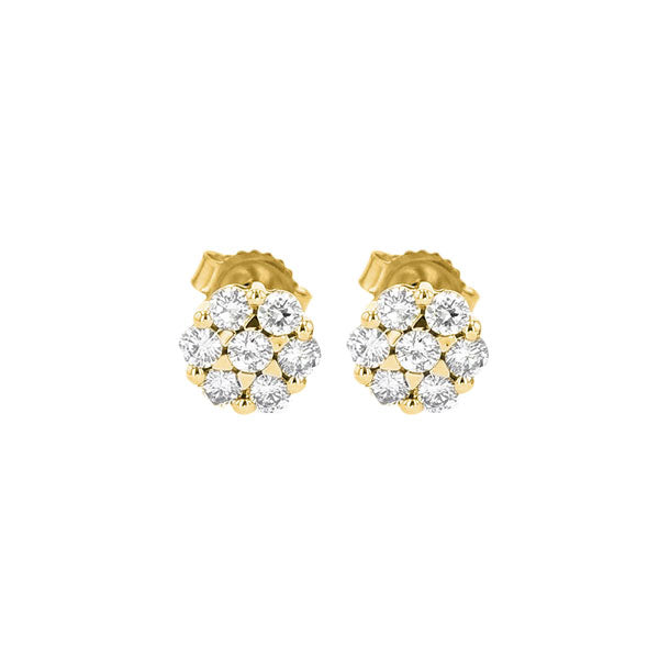 14Kt Yellow Gold Diamond 1/10Ctw Earring