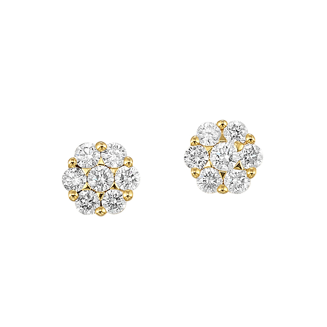 14Kt Yellow Gold Diamond 1/3Ctw Earring