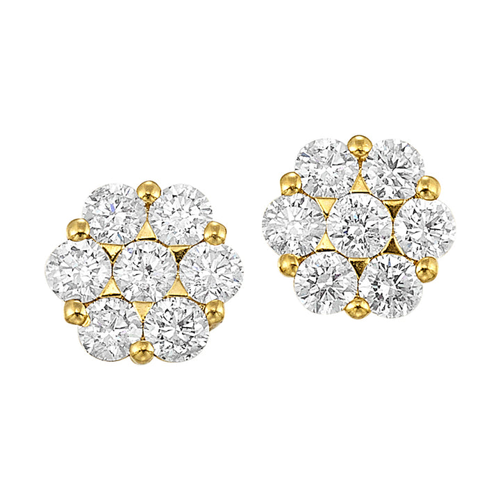 14Kt Yellow Gold Diamond 1/3Ctw Earring