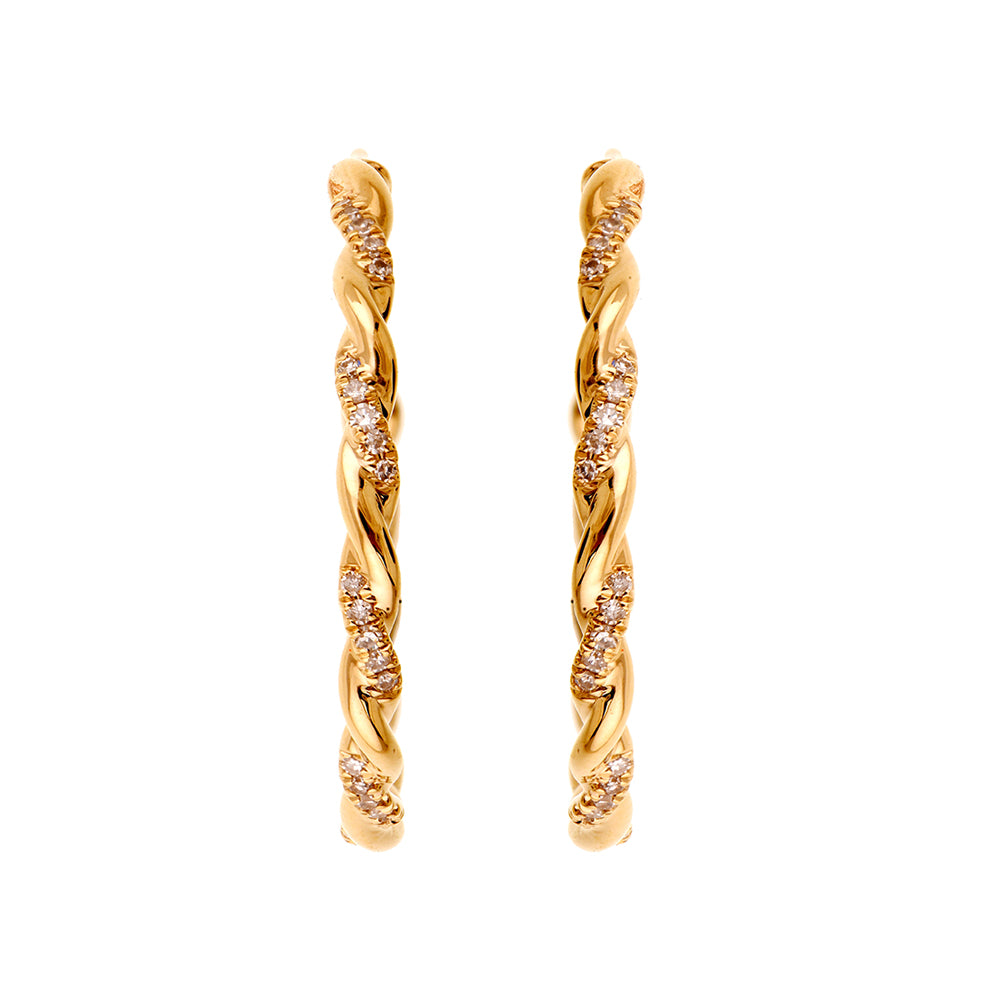 10Kt Yellow Gold Diamond 1/7Ctw Earring