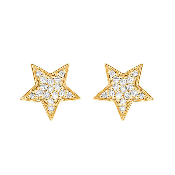 10Kt Yellow Gold Diamond 1/12Ctw Earring