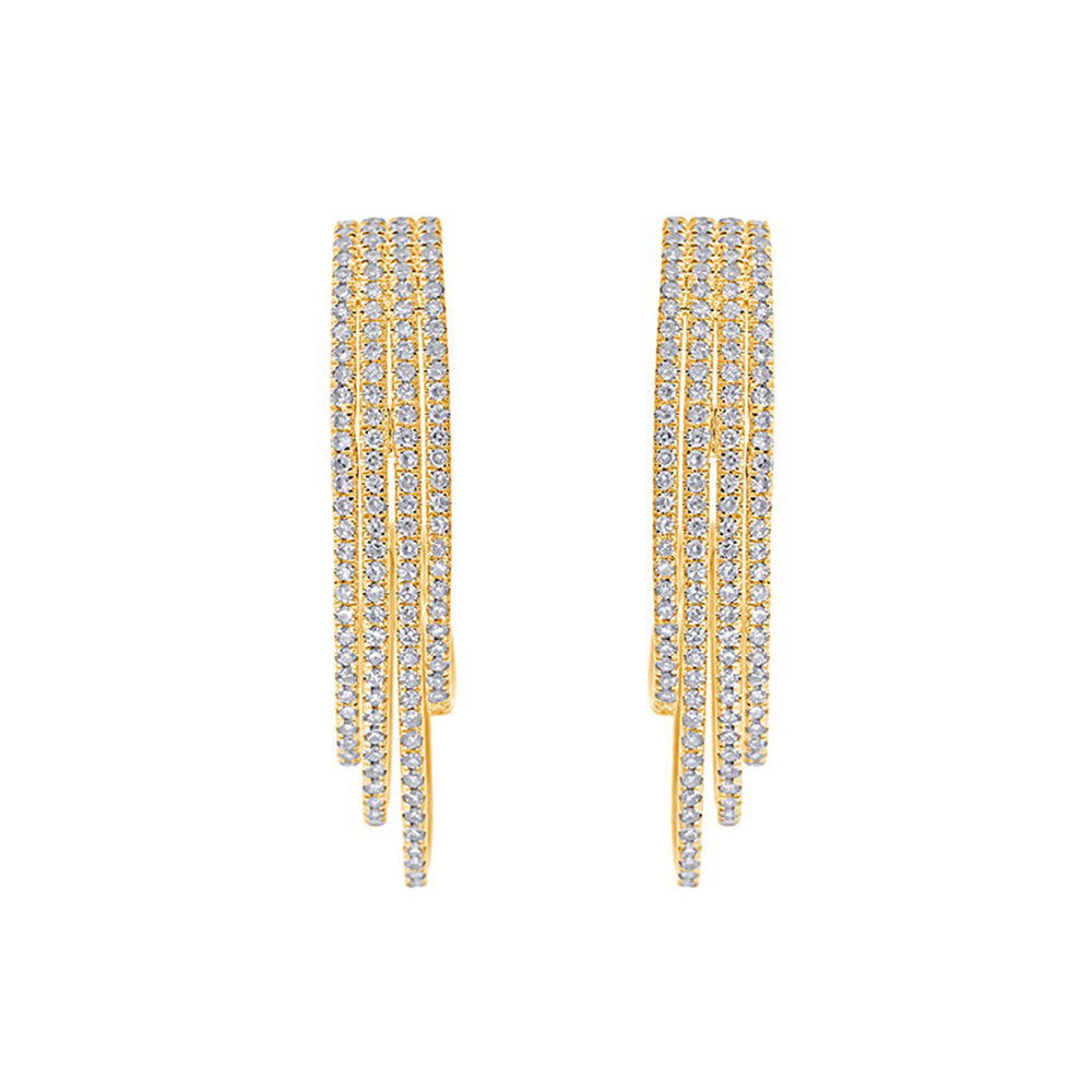 10Kt Yellow Gold Diamond 1/2Ctw Earring