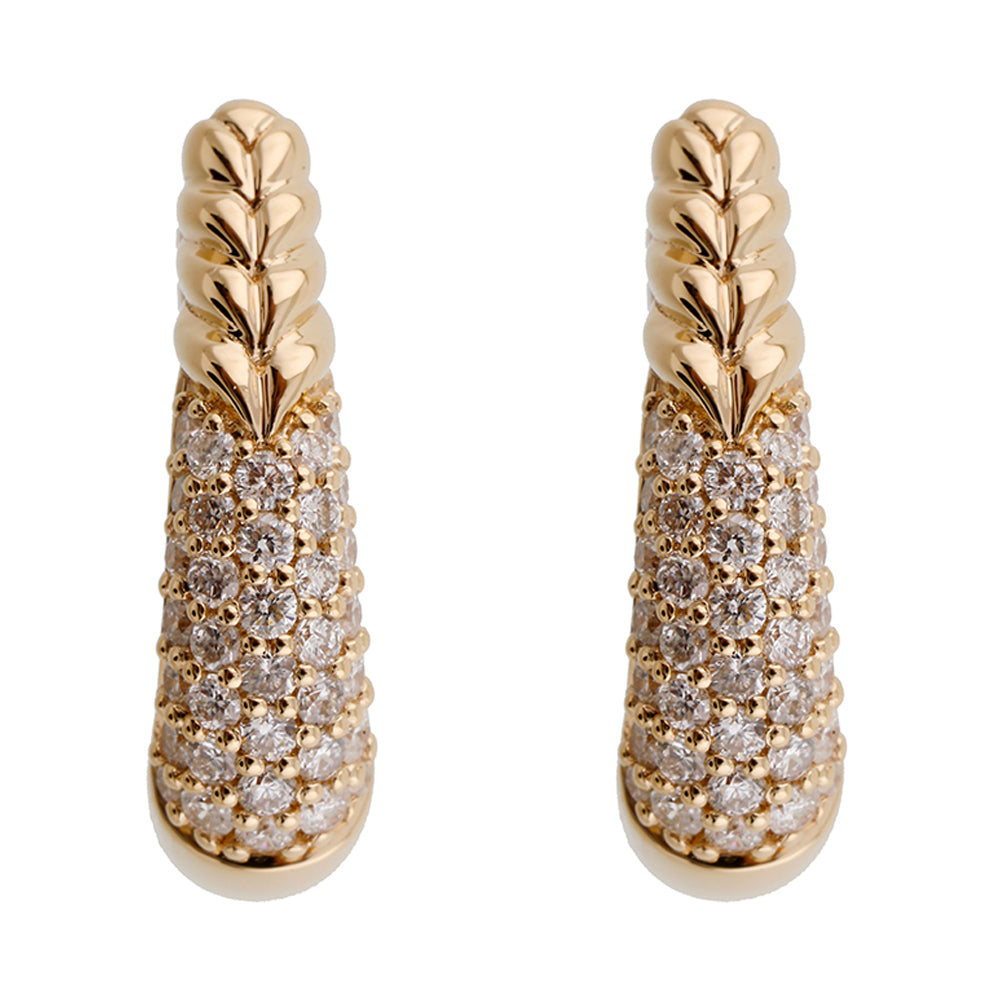 14Kt Yellow Gold Diamond 1/2Ctw Earring