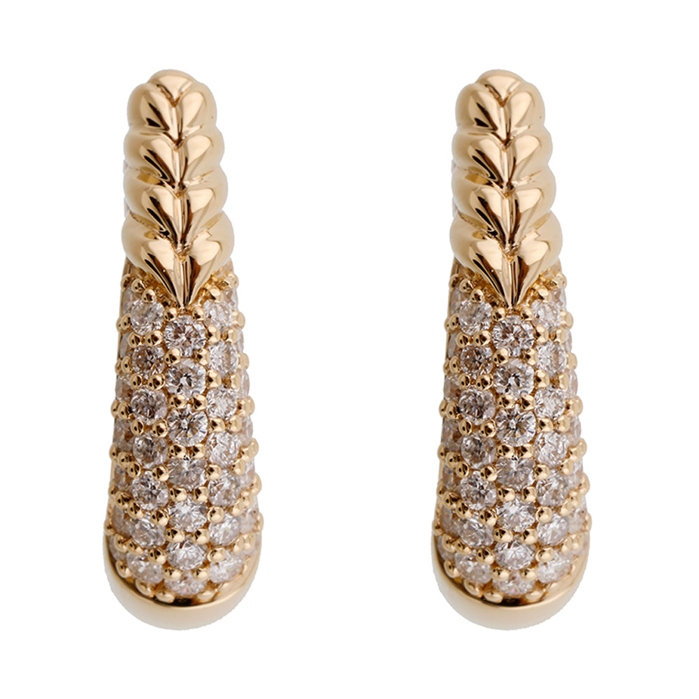 14Kt Yellow Gold Diamond 1/2Ctw Earring