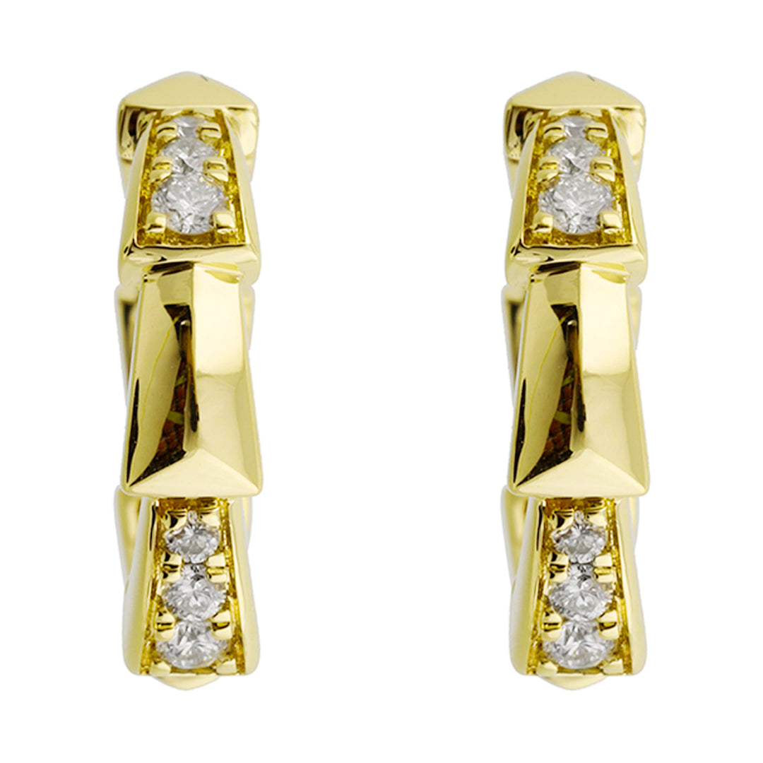 14Kt Yellow Gold Diamond 1/4Ctw Earring