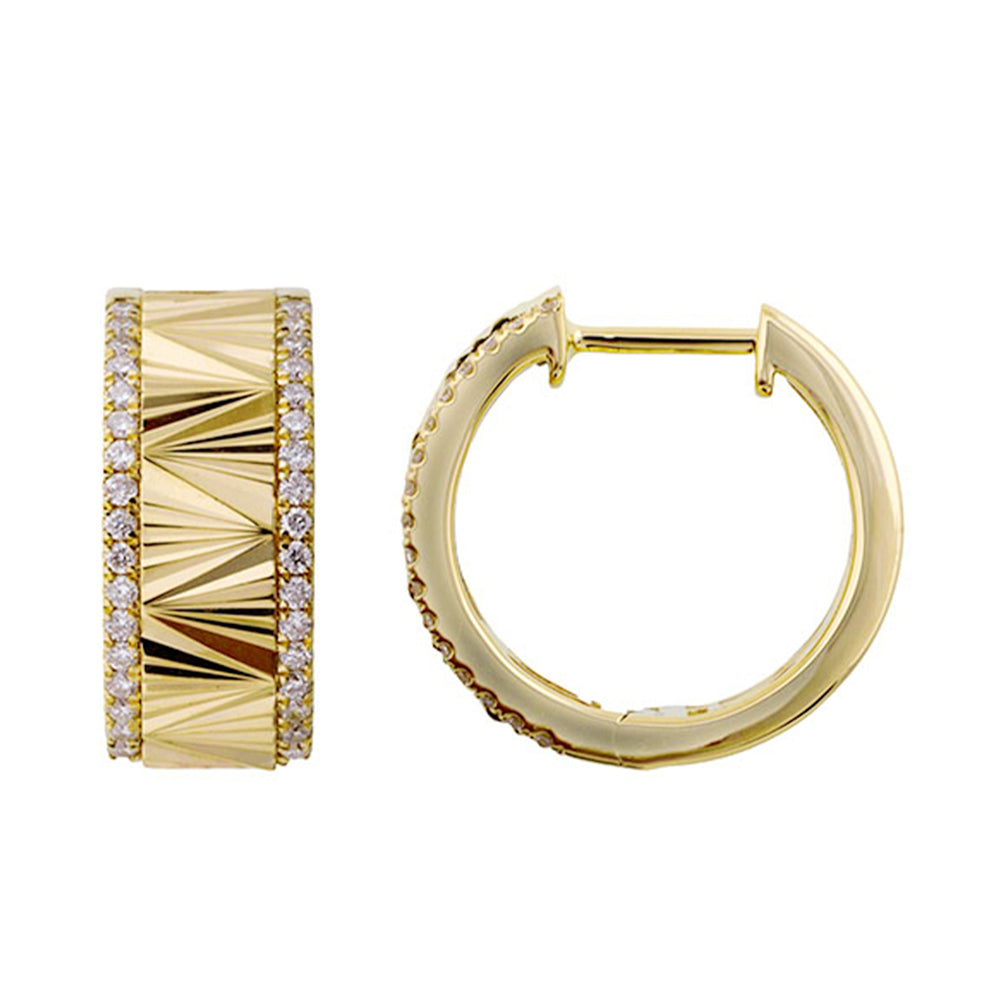 14Kt Yellow Gold Diamond 1/3Ctw Earring