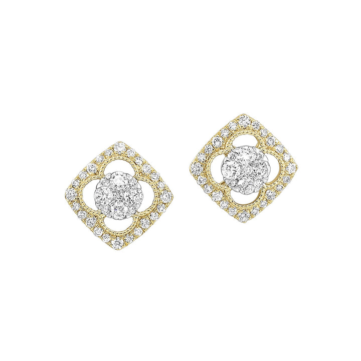 14Kt Yellow Gold Diamond 1/2Ctw Earring