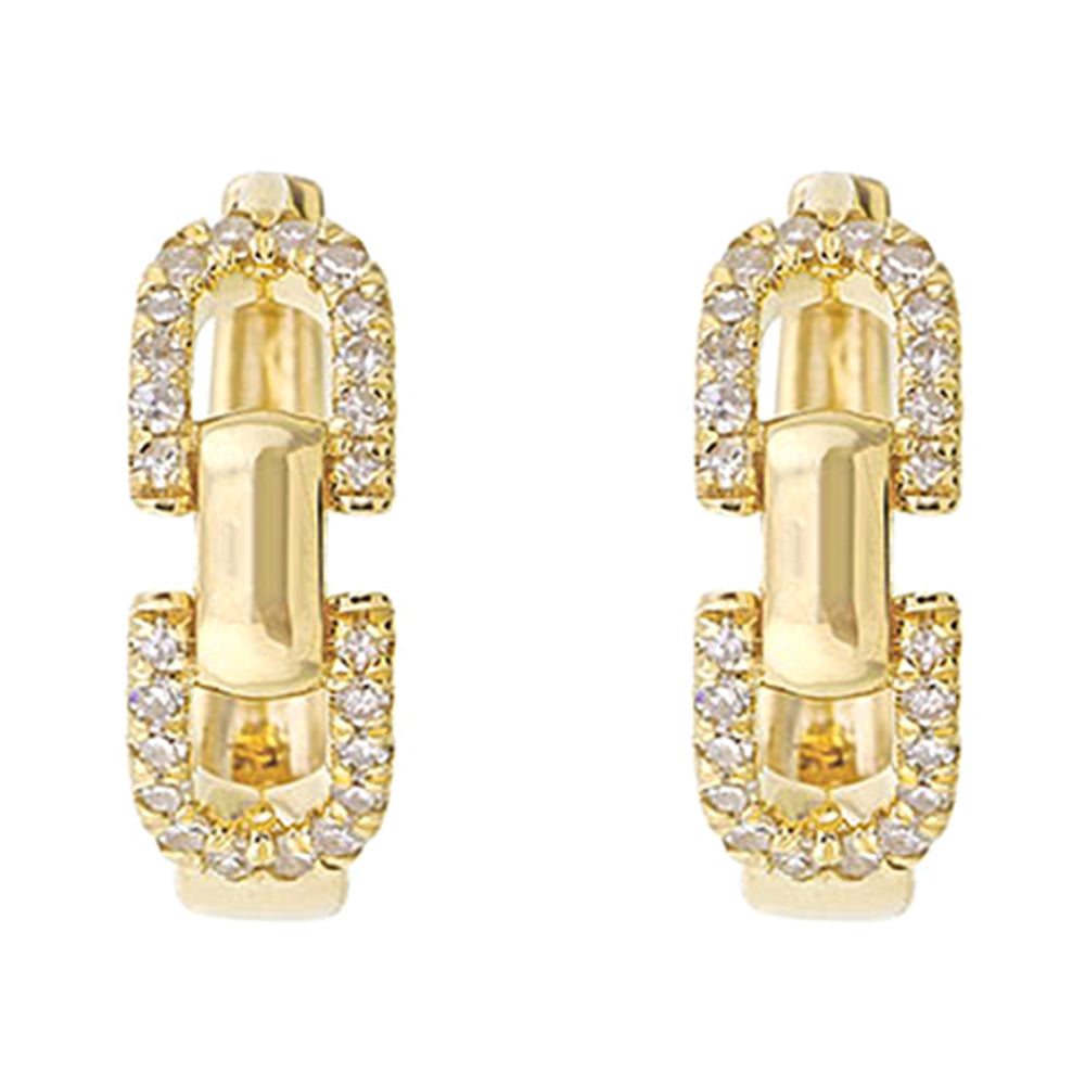 14Kt Yellow Gold Diamond 1/4Ctw Earring