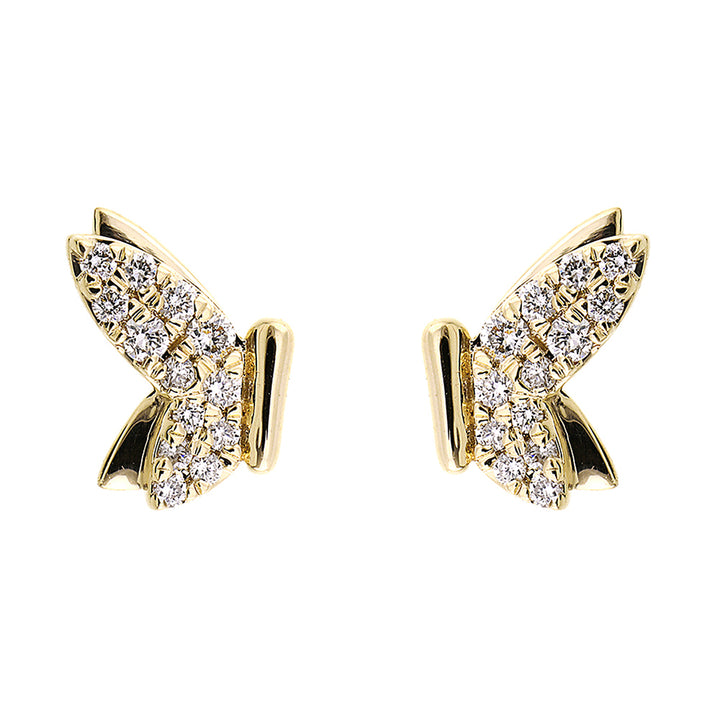 14Kt Yellow Gold Diamond 1/5Ctw Earring